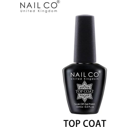 NAILCO Base And Top Coat Gel Polish For Manicure Nail Art Soak Off LED Lamp Hybrid Varnish Semi Permanent Enamel