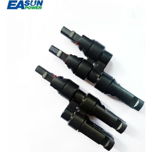 EASUN POWER Connector 1 pair 2T Branch Connectors M/FM Solar Panel Cable Coupler Combiner Panel Cable Connectors