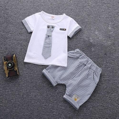 Children Clothing Set Baby Boy Clothes Summer Cartoon 2020 New Kids Cotton Cute Sets Baby Boy Outfit Costumes Baby Clothing DS49