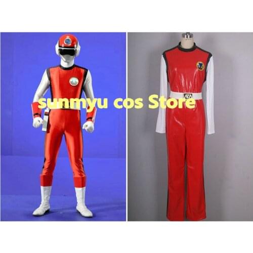 Choushinsei Flashman Red Flash Cosplay Costume,Custom Size Halloween Wholesale