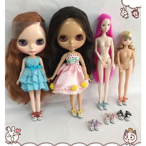 Dolls shoes 2.8cm leather shoes for blyth Azone licca doll etc