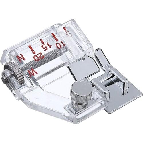 1pc Snap On Bias Tape Binding Foot Adjustable Binder Feet Sewing Machine Accessory For Brother Useful Sewing Tools