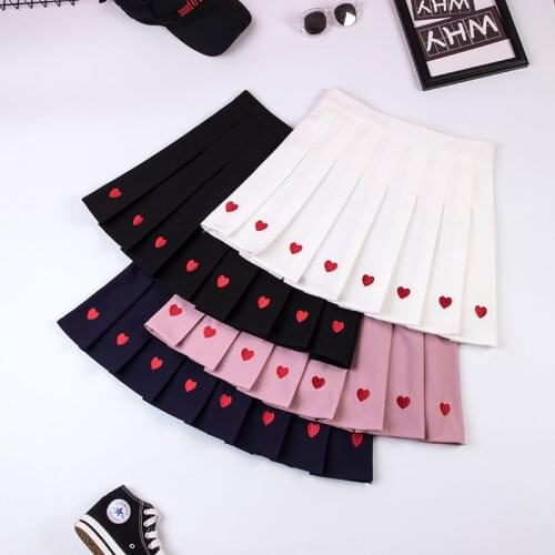 Summer High Waist Women Pleated Skirt Streetwear Preppy Style Female Mini Skirts Fashion Sweet Ladies Girls Dance Short Skirts