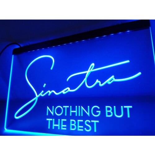 LF163- Frank Sinatra Nothing But the Best Neon Sign home decor crafts