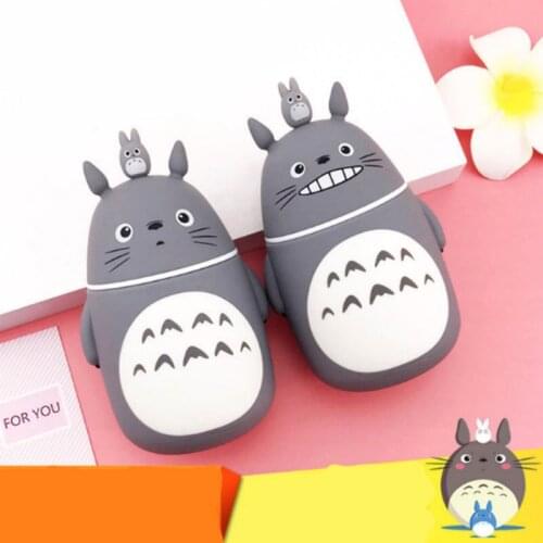 Cute Totoro Glass Water Bottles Double Layer Heat-Resistant Coffee Mugs Sports Portable Home Travel Drinking Insulation Cups