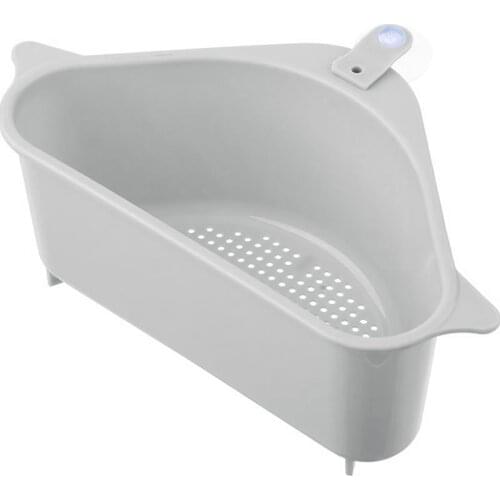 Multifunctional Corner Sink Drain Rack Shelf Suction Cup Sink Drain Basket Bowl Sponge Holder Kitchen Bathroom Storage Organizer