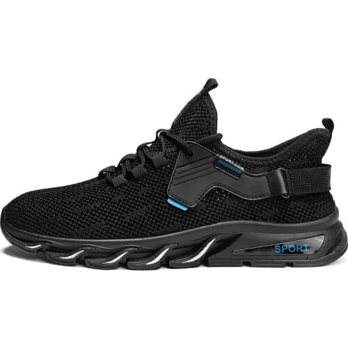 Men Sport Shoes Lightweight Breathable Mesh Casual Walking Shoes Mens Sneakers Sport Running Chaussures Male Personality Bottom