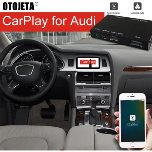 Car Upgrade Audio Video System Airplay Wireless Carplay Andriod Auto For AUDI Q7 2016-2019 Vioce Control Interface Black