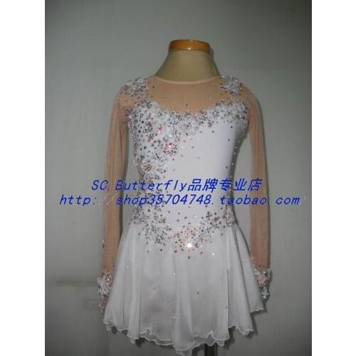 Girls Figure Ice Skating Dresses Graceful New Brand Custom Figure Skating Dress Children DR4041