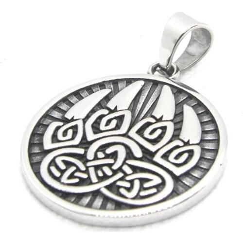 Support Dropship Round New Design Pendant 316L Stainless Steel Jewelry Cool Punk Band Party Pendant