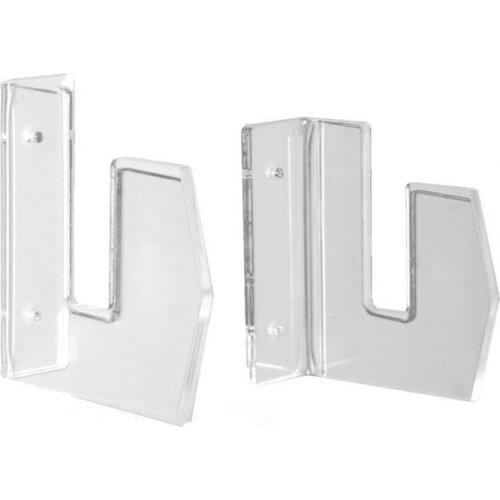 1 Pair Transparent Skateboard Holder Wall-Mounted Strong Bearing Capacity Skateboard Display Holder Large Hanger for Longboard