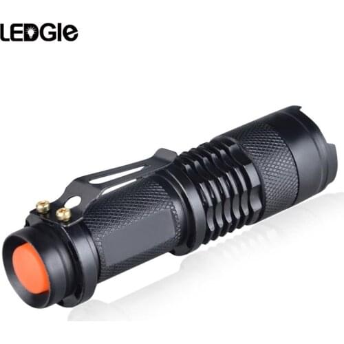 Adjustable Focus Mini Flashlight CREE Q5 2000 Lumens LED Flashlight Torch Lantern AA 14500 Torch Linterna LED Waterproof