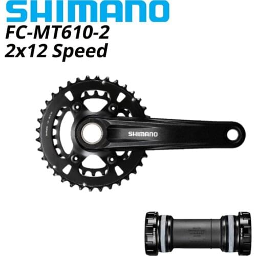 Shimano FC-MT610-2 Crankset HYPERDRIVE MTB 2x12s mountain Bicycle Bike front chainwheel FC MT610-2 172.9mm 36-26T BB52 BB-MT800