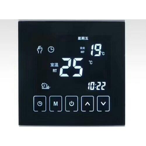 Floor Heating Thermostat Touch Screen Heating LCD Thermostat Programmable Controlling Temperature Heating Tool 16A