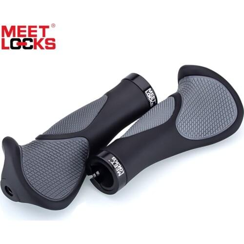 US Stock No Tax Bike Grips Handlebar Grip Cycling Durable Anti-slip Rubber Bike End Bar Mountain Bike Accessories Bicycle Parts