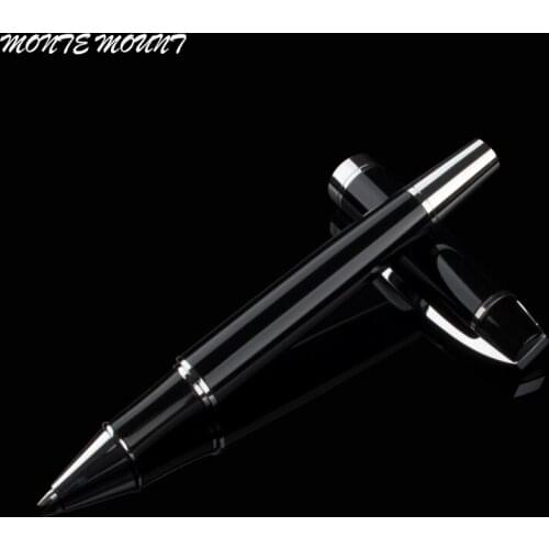 High Quality Good Writing Office School Stationery Black Clip Metal Ballpoint Pen