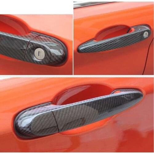 100% real carbon fiber Auto outer door handle cover for BMW 1 2 3 series F87 F20 F21 F22 F23 E90 E92 E93 F30 F35 F34 car styling