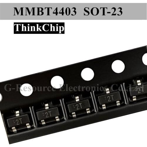 100pcs) MMBT4403 SOT-23 SMD PNP Signal transistor Patch triode (Marking 2T)