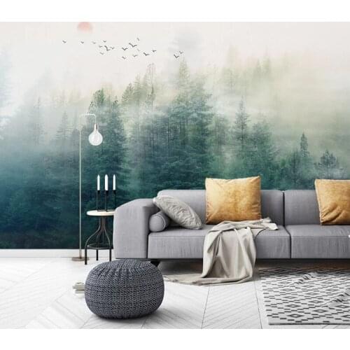 Custom 3D Photo Wallpaper Beautiful Forest Landscape Living Room Sofa Bedroom Background Wall Painting Art Papier Peint Mural 3D