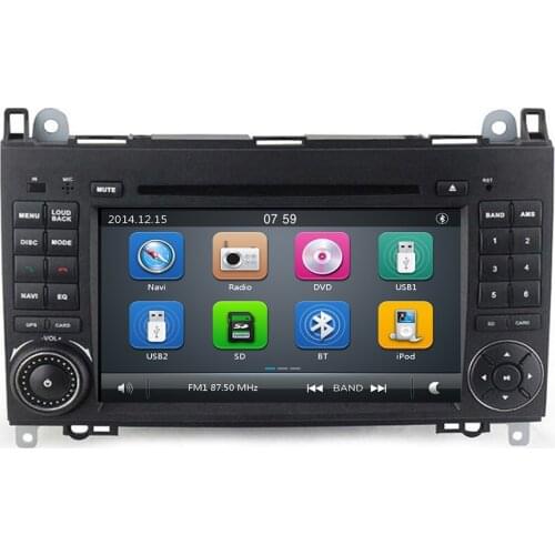 Car dvd player 2 din car gps for Mercedes Benz B200 A B Class W169 W245 Viano Vito W639 Sprinter W906 car Radio