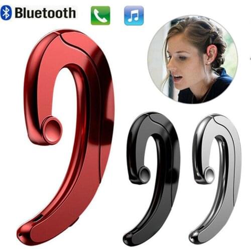 Headset Wireless Headphone Driving Earphone Hifi Stereo Earpiece Ear-hook with Mic for iPhone Samsung LG Moto Android