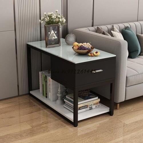 Living Room Sofa Side Cabinet Side Corner Table Storage Cabinet Small Tea Table Side Armrest Cabinet Simple Sofa Side Cabinet