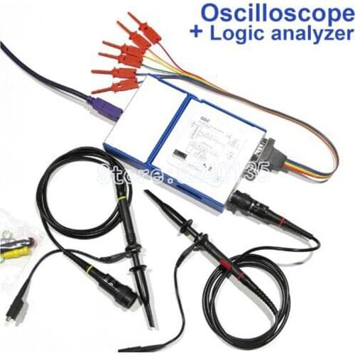 Digital portable Oscilloscope OSC482 OSC482M PC Android USB 2.0 Virtual 2CH Bandwidth 20Mhz Sampling Data 50MSa/s Oscilloscope