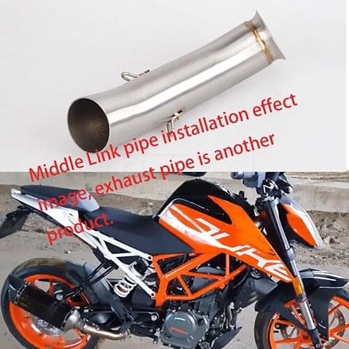 For KTM DUKE 390 DUKE 250 2016 2017 2018 RC 125 RC 390 RC390 Slip-on DUKE 125 Escape Motorcycle Exhaust Muffler Middle Link Pipe