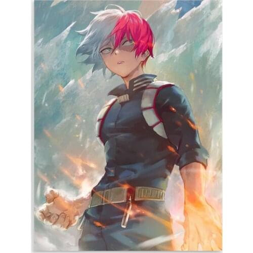 HD Prints My Hero Academy Canvas Painting Wall Art Todoroki Shoto Poster Home Decor Bedroom Modular Japan Anime Pictures Framed