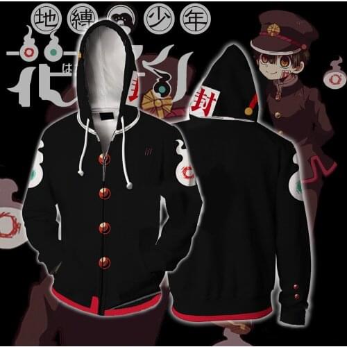 Toilet-Bound Hanako-kun 3D Print Hoodies Sweatshirts Cosplay Hooded Casual Coat Jacket