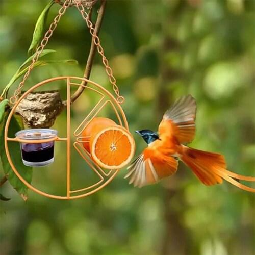Hot Oriole Bird Feeder for Outdoors Jelly and Oranges Orange Fruit Oriole Double-Cup Jelly Bird Feeder Bird Feeder