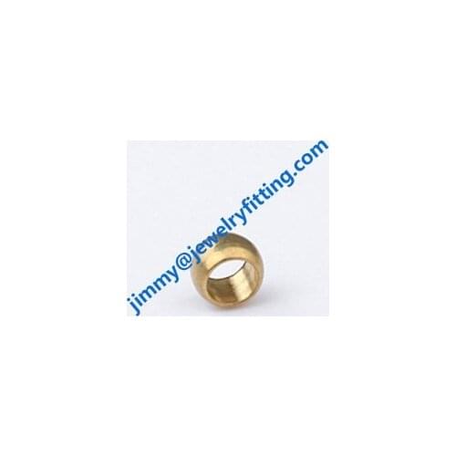 Metal jewelry findings brass cimp baeds 3mm crimp tube fashion jewelry accessories raw brass