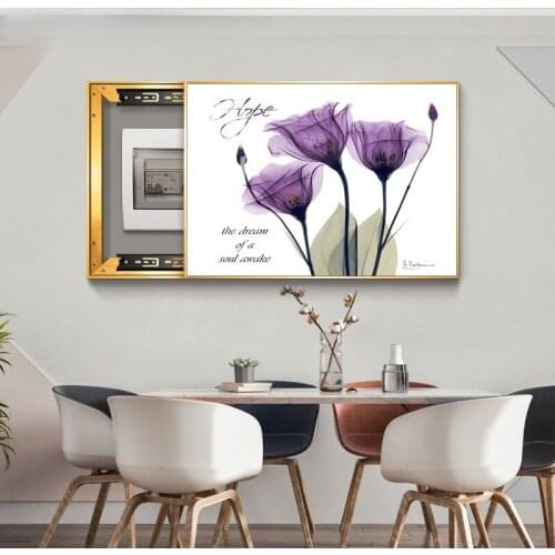 GY Living Room Meter Box Decorative Painting Push-Pull Switch Box Hanging Painting Shielding Box Flower Distribution Box Mural