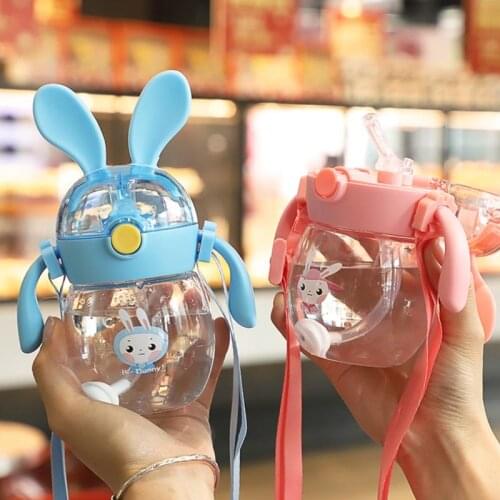 270ml Cute Baby Bottle Newborn Children Learn Feeding Drinking Nursing Bottle Kids Juice Water Training Cup Garrafa Infantil