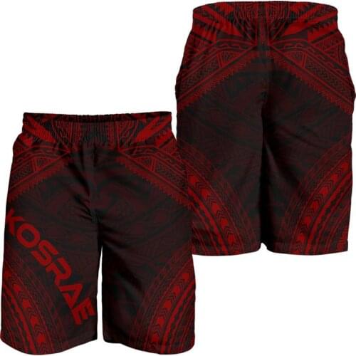 PLstar Cosmos Polynesian Kosrae Island 3D Printed Fashion Men‘s/Women Summer Casual Colorful Shorts Beach Short Pants Style-4