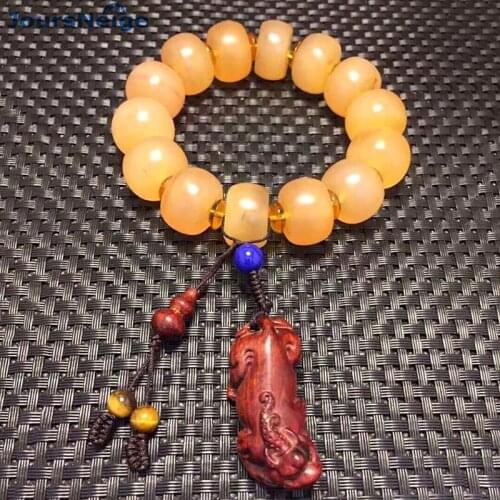 Wholesale Natural Sheep Claw Bracelets Buddha Beads Hand String Lucky for Women Men Rosary Tibetan National Style Claw Bracelet