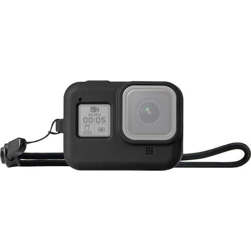 PULUZ Silicone Protective Case Cover with Wrist Strap for GoPro HERO8 Black