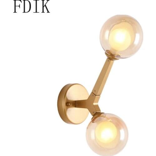 Modern Doublehead Wall Lamp Bedside Lamp Dressing Table with Mirror Lights Living Room Stairway Loft Decor Interior Lightings