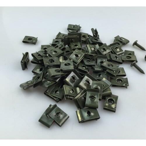 STARPAD For Motorcycle Electric Vehicles Plastic Parts Mounting Screws Self Tapping Screws Clip Iron Plate 4.8 * 16 Clip