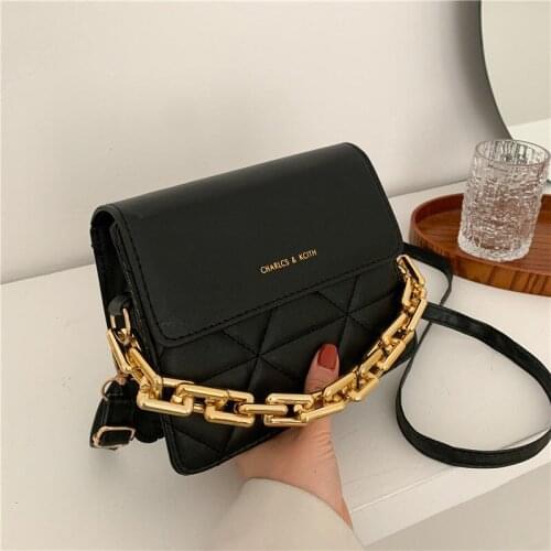 Crossbody Bag Women Handbag Shoulder Bag Female Designer Purse Chain Letter Fashion 2021 New Trend PU Leather All-match Lattice