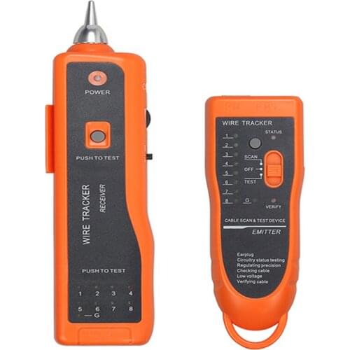 Network Cable Tester Cat5 Cat6 RJ45 UTP STP Detector Line Finder, Telephone Wire Tracker Tracer Diagnose Tone Tool Kit