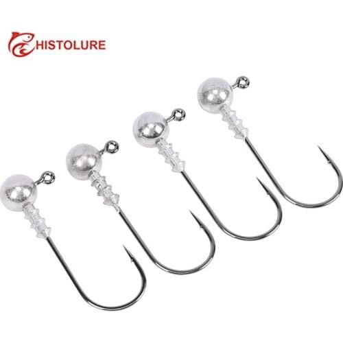 TSURINOYA B-17 JIG lead Hook 3.5g/5g Barbed Soft Bait Hook Fishhook High Carbon Steel Hooks