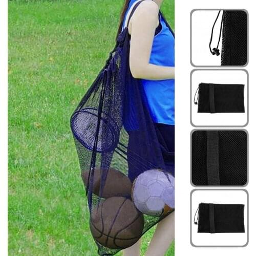 Universal Sports Ball Bag Practical Basketball Soccer Sports Mesh Storage Bag Mesh Fabric Sports Ball Bag Thicker for Kids