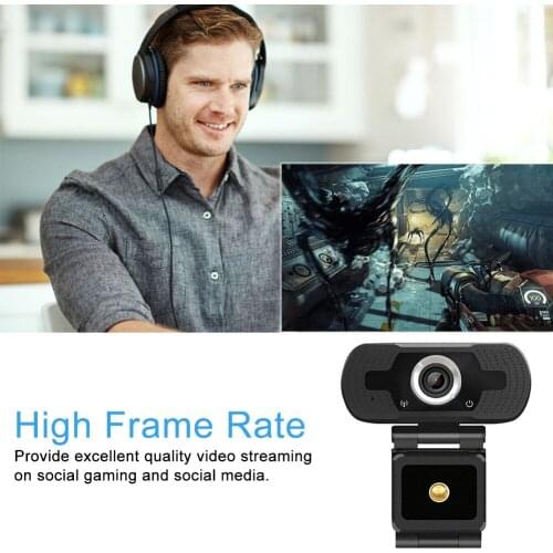 Webcam 1080p HD Web Camera 1080P For Computer Live Online Teaching Video Calling With Microphone Work From Home Zoom Class