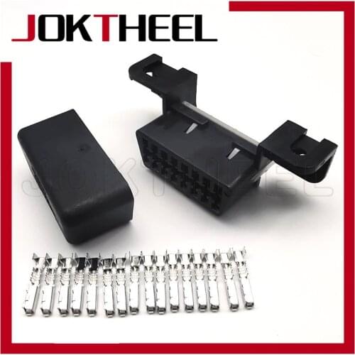 1/5/10/20 sets kit KET OBDII 16 pin female unsealed OBD diagnostic socket plug wire auto connector for Volkswagen VW GM MG610761