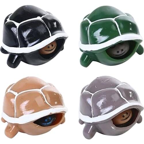 1pc Funny Tortoise Head Keychain Cute Cartoon Animals Turtles Stress Relief Toy For Adults Kids Anti-stress Toy Squeeze Toys L3