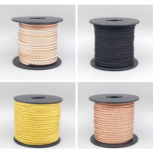 100m 16 Core OCC Silver Plated Semi-finished Earphone headphone Bulk Wire Cable For DIY Repair Custom