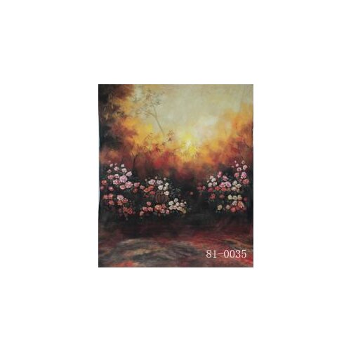 2017 10*20ft Hand Painted Muslin photography background wedding 81-0035, scenic natural flower theme photography backdrops