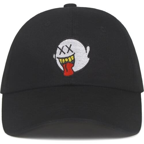 2020 GHOST caps For Men Cotton Spooky Kawaii Embroidery Cap Sport Hip-hop Hat Streetwear Baseball Cap Hip Hop Women Dad hat