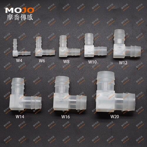 2020 PP Material Elbow type joint pipe connectors OD:4-20mm pipe fittings 10pcs/lot